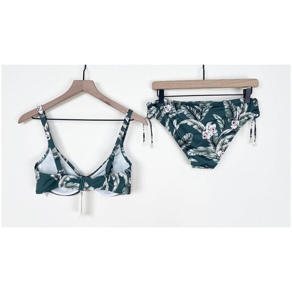 New Anthropologie Bikini Matching Set Beach Resort Swimwear Tropical Vacation - Picture 11 of 13
